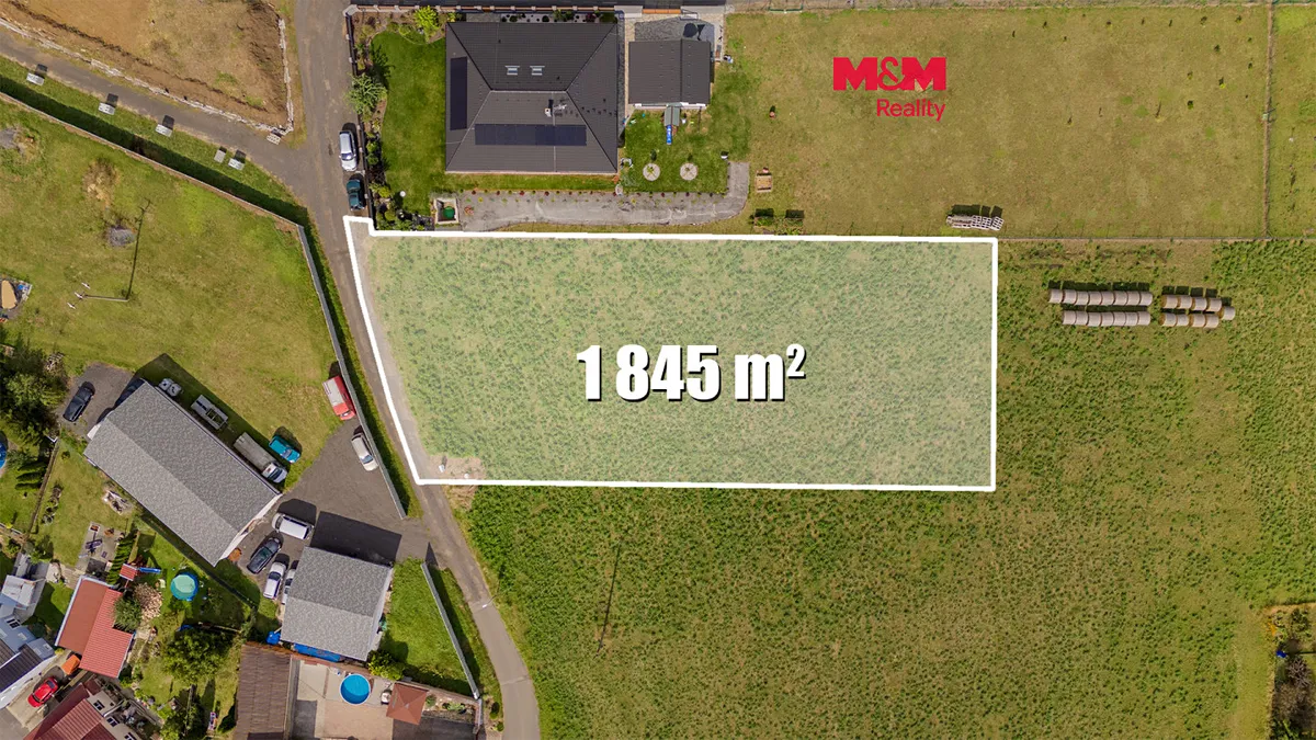 Prodej stavebního pozemku 1845 m²